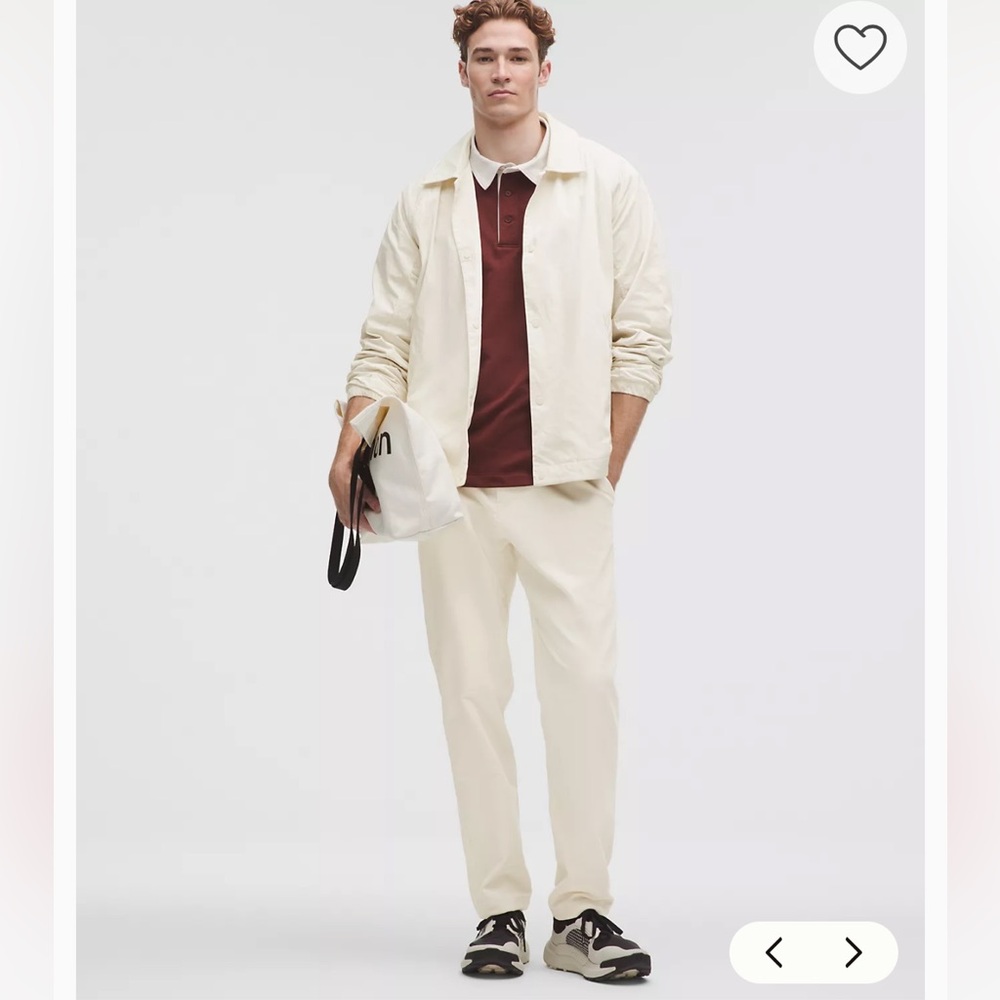 lululemon ABC Trouser Cream Corduroy Pants